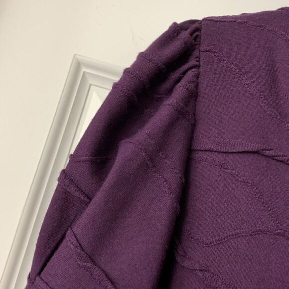 Jessica Howard Size XL grape color dress. With short babydoll sleeves - Picture 8 of 13